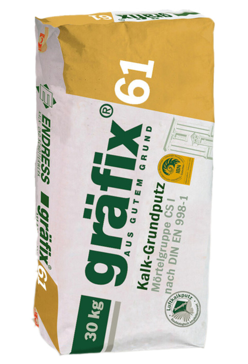 Grafix - 61 luchtkalk - 30kg - basispleister grondmortel